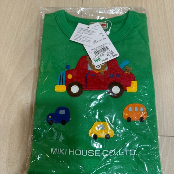 (NWT) Mikihouse boys car T-shirt 100cm - Picture 3 of 4